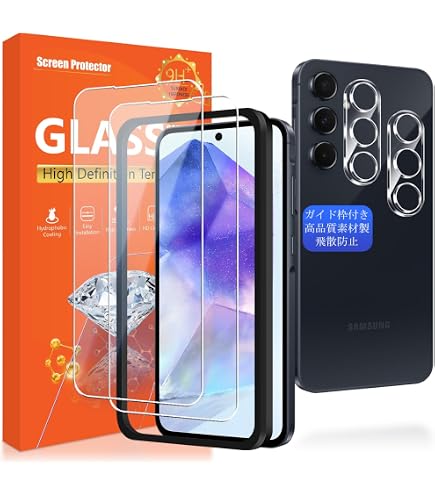 Amazon | KPNS 【2+2枚入り】Galaxy A55 5G SC-53E SCG27 ガラス